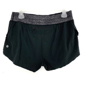 Lululemon Run Weightless Split Shorts Black